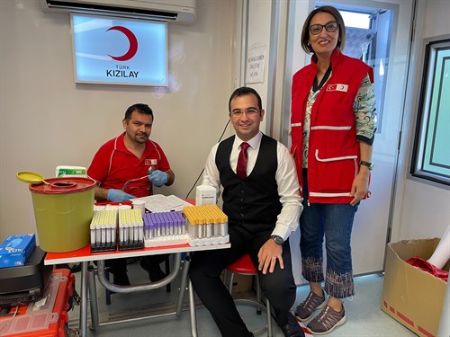Kaymakamımız Sayın Mehmet Furkan TAŞKIRAN'ın öncülüğünde dördüncüsü düzenlenen kan bağış günü vatandaşlarımızın katılımı  gerçekleşti